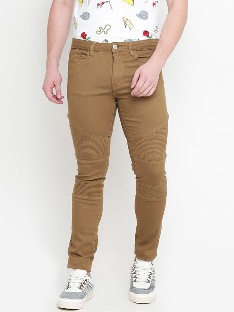 

FOREVER 21 Men Khaki Regular Fit Solid Regular Trousers