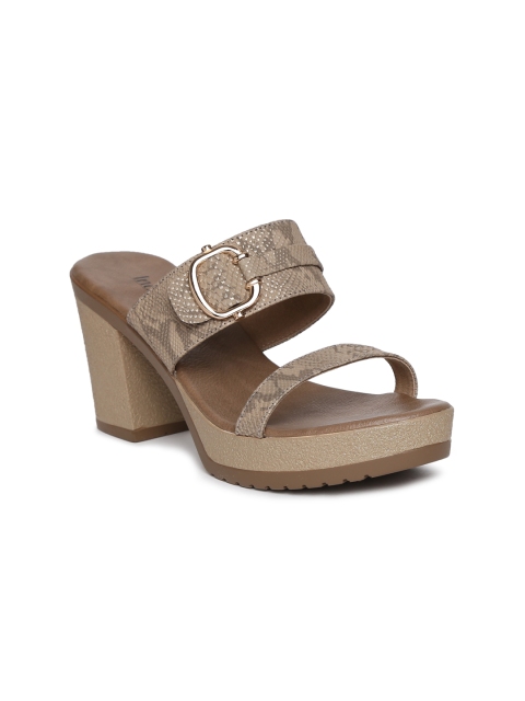

Inc 5 Women Brown Printed Heels