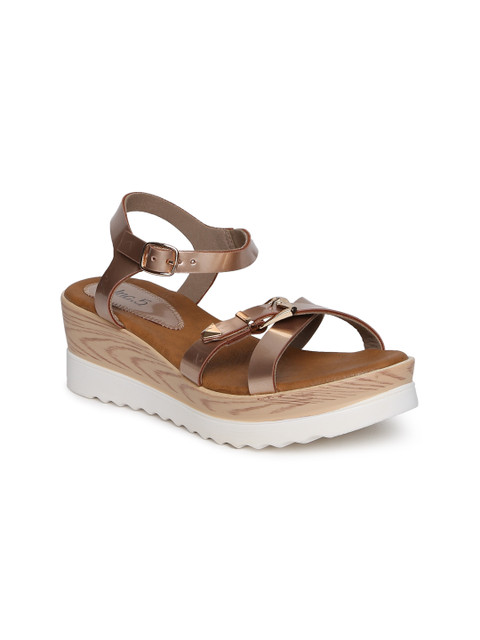 

Inc 5 Women Gunmetal-Toned Wedges, Metallic