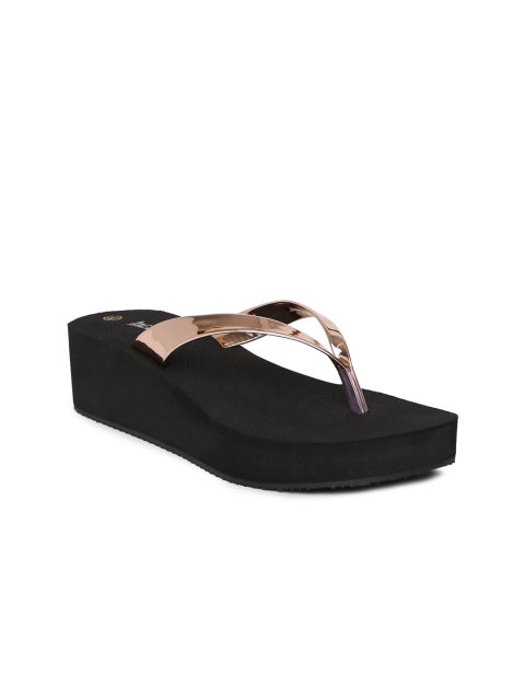 

Inc 5 Women Rose Gold-Toned Solid Wedges