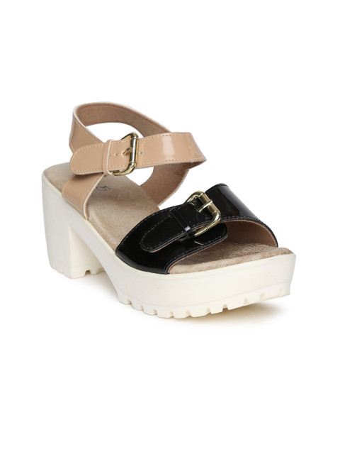 

Inc 5 Women Black Colourblocked Sandals