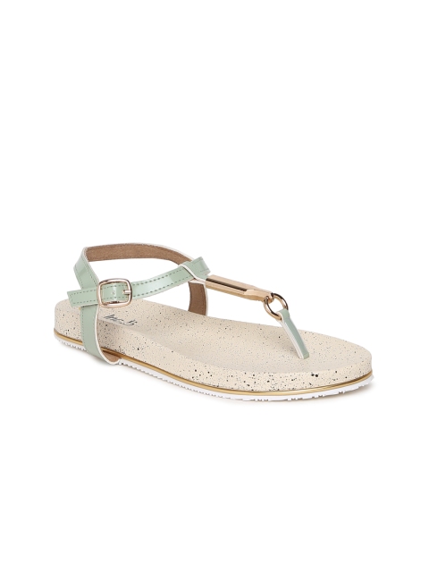 

Inc 5 Women Green T-Strap Flats