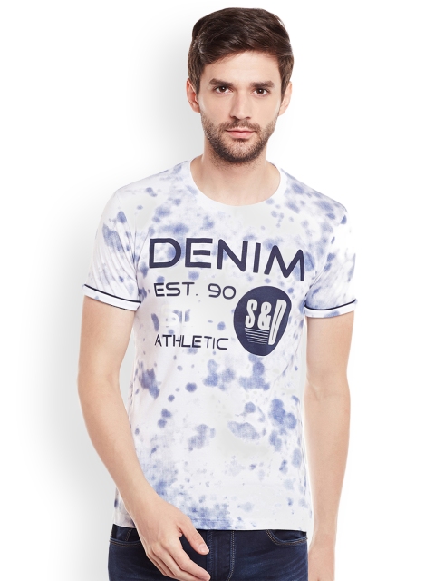 

Duke Men White Printed T-shirt