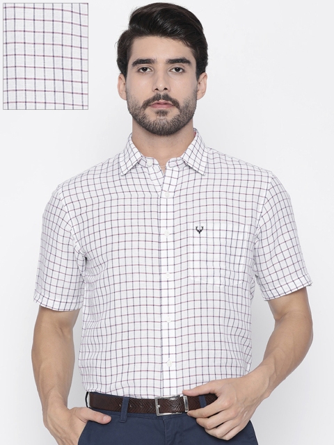

Allen Solly Men White & Blue Sport Regular Fit Checked Casual Shirt