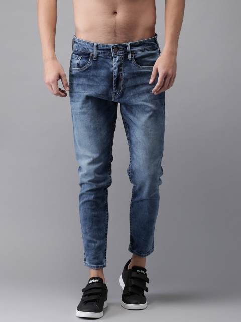

Moda Rapido Men Blue Slim Fit Cropped Mid-Rise Clean Look Stretchable Jeans