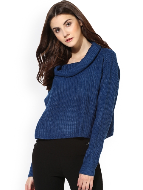 

Kazo Women Blue Solid Sweater