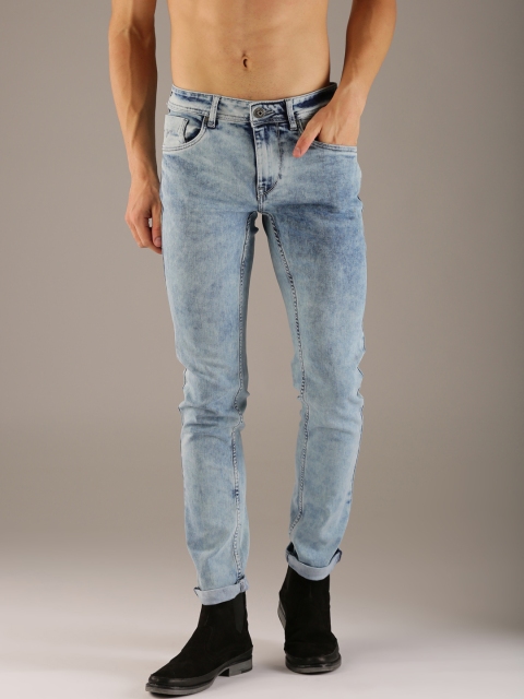 

Flying Machine Men Blue Jackson Skinny Fit Mid-Rise Clean Look Stretchable Jeans