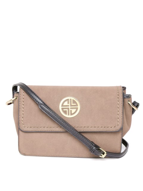 

Carlton London Beige Solid Sling Bag