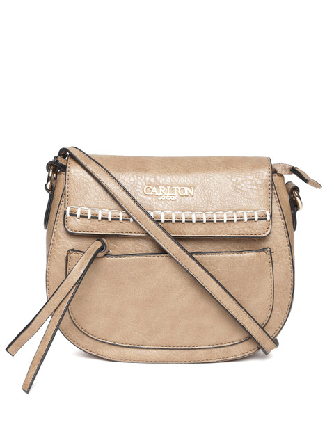 

Carlton London Brown Solid Sling Bag
