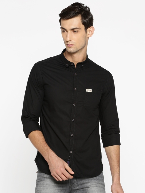 

U.S. Polo Assn. Denim Co. Men Black Regular Fit Solid Casual Shirt
