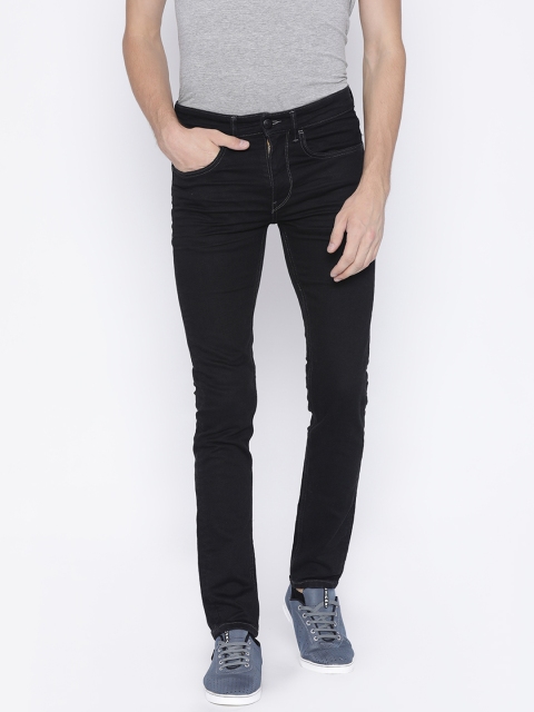 

U.S. Polo Assn. Denim Co. Men Black Skinny Fit Mid-Rise Clean Look Stretchable Jeans