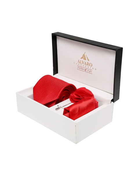 

Alvaro Castagnino Men Red Accessory Gift Set