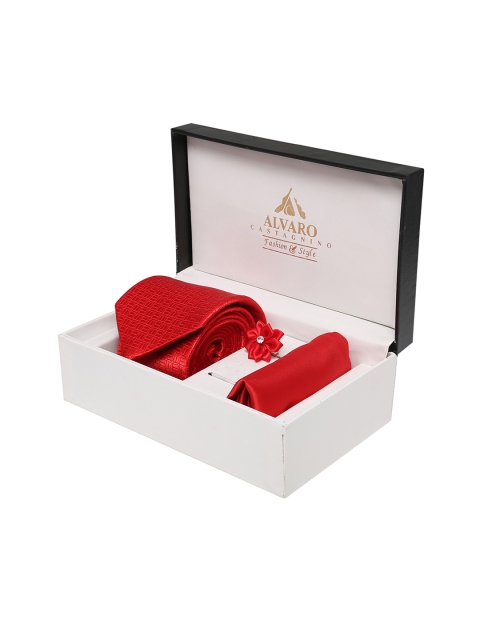 

Alvaro Castagnino Men Red Accessory Gift Set
