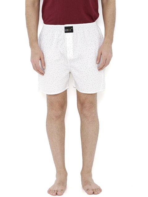 

London Bee Men White Printed Boxers MLB0137
