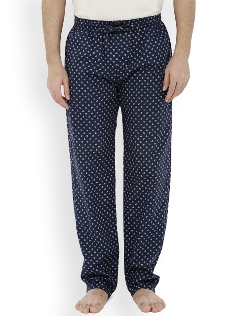 

London Bee Men Navy Blue Printed Pyjamas MPLB0107
