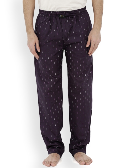 

London Bee Men Purple Printed Pyjamas MPLB0119