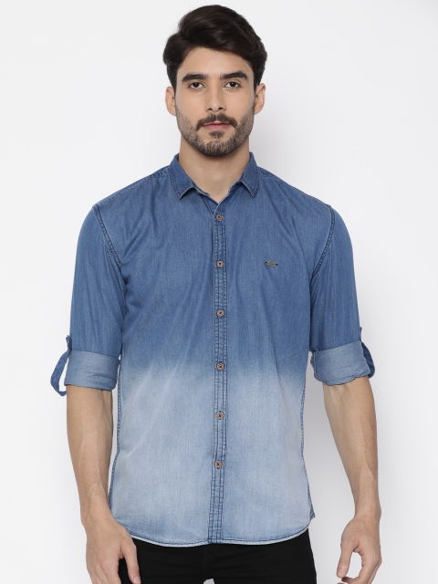 

Nature Casuals Men Blue Slim Fit Faded Casual Shirt