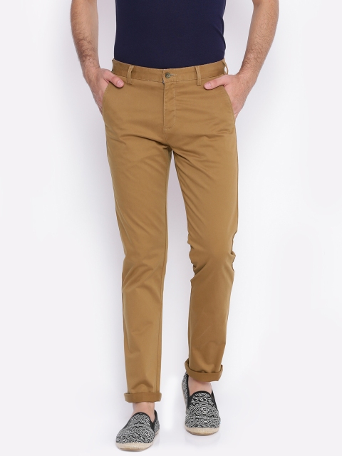 

Nature Casuals Men Khaki Slim Fit Solid Chinos