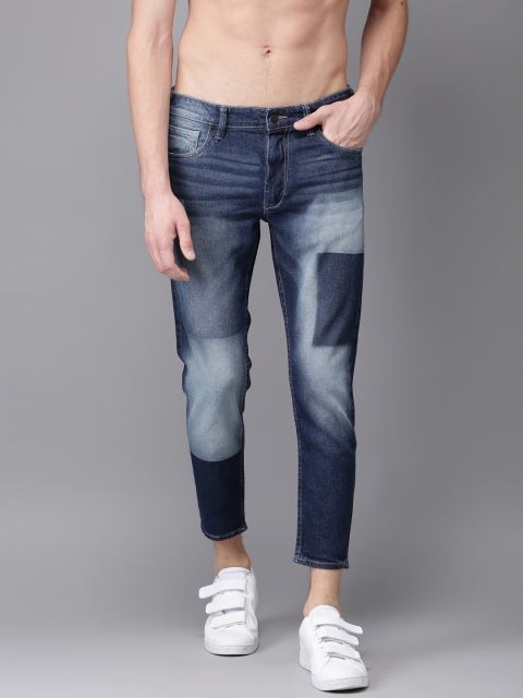 

Moda Rapido Men Blue Slim Fit Cropped Mid-Rise Clean Look Stretchable Jeans