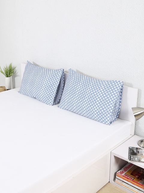 

House This Set of 2 Blue Printed 18"x 27" Rectangular Pillow Covers