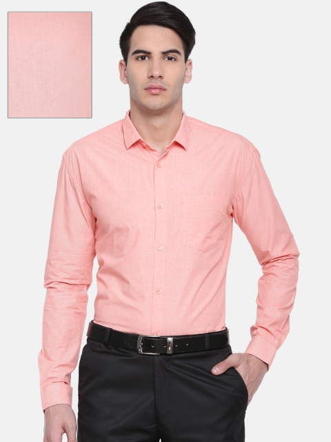 

Independence Men Orange Slim Fit Solid Formal Shirt