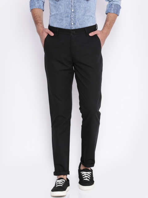 

Independence Men Black Slim Fit Solid Chinos