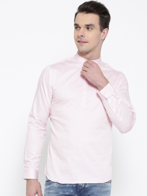 

Jack & Jones Men Pink Slim Fit Solid Casual Shirt