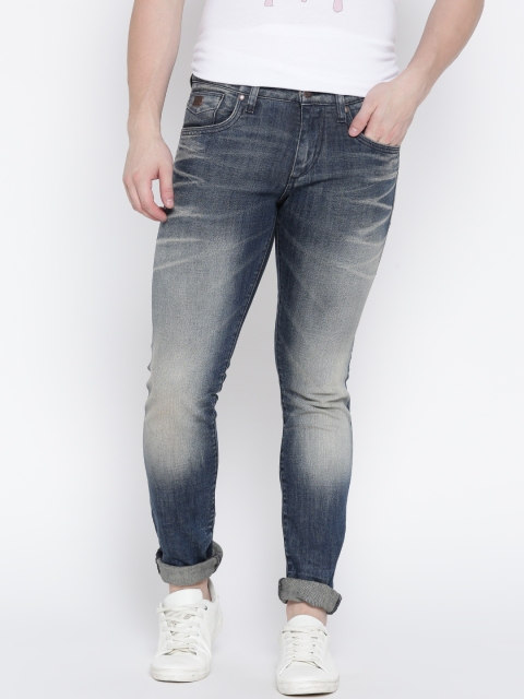 

Jack & Jones Men Blue Slim Fit Mid-Rise Clean Look Stretchable Jeans