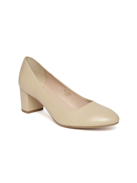 

Carlton London Women Beige Solid Pumps