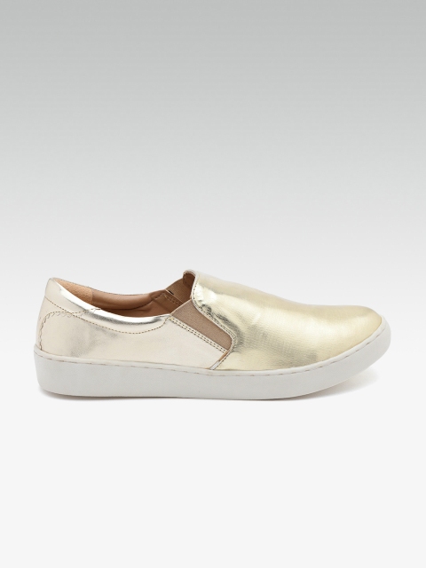 

Carlton London Women Gold-Toned Slip-On Sneakers