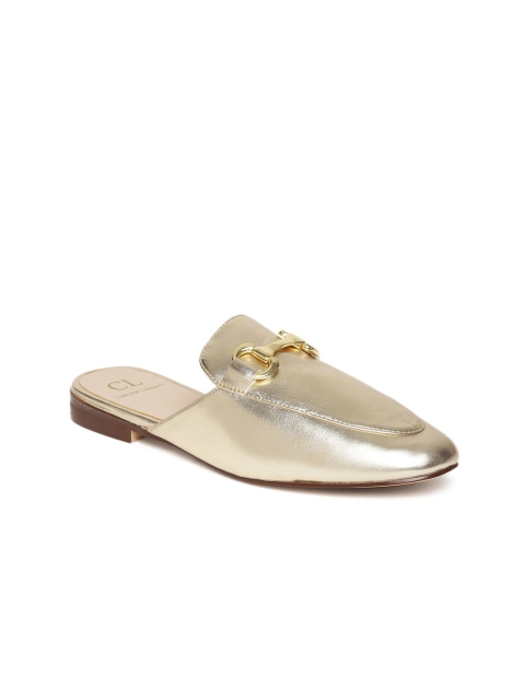

Carlton London Women Gold-Toned Solid Mules