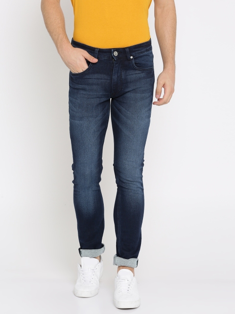 

Mast & Harbour Men Blue Skinny Fit Mid-Rise Clean Look Stretchable Jeans
