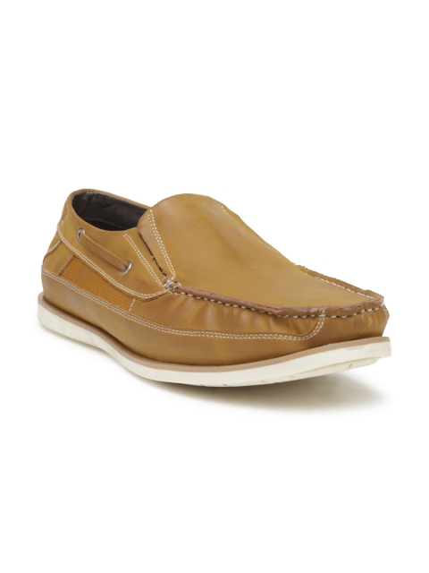 

San Frissco Men Tan Brown Slip-Ons