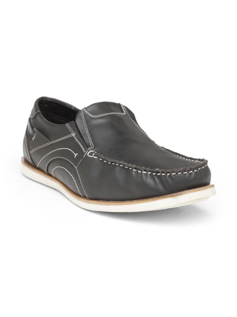 

San Frissco Men Black Slip-On Sneakers