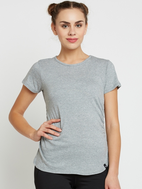 

SATVA Women Grey Melange Solid Top