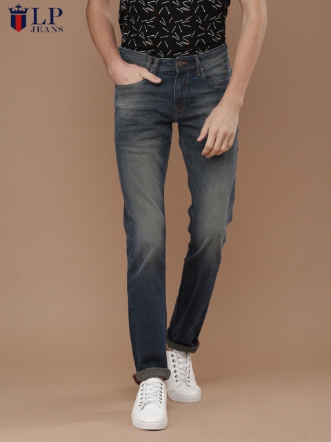 

Louis Philippe Jeans Men Blue Slim Fit Low-Rise Clean Look Stretchable Jeans