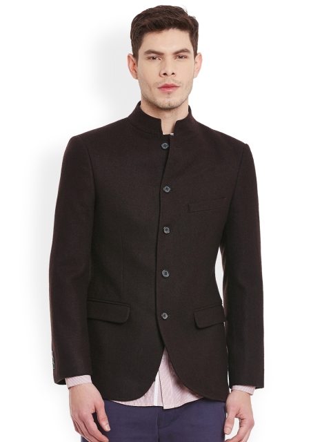 

Envoy Brown Slim Fit Semiformal Blazer
