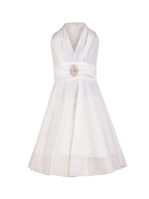 

Aarika Girls Off-White Fit and Flare Dress