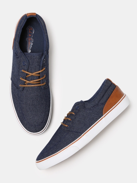 

Mast & Harbour Men Navy Blue Sneakers
