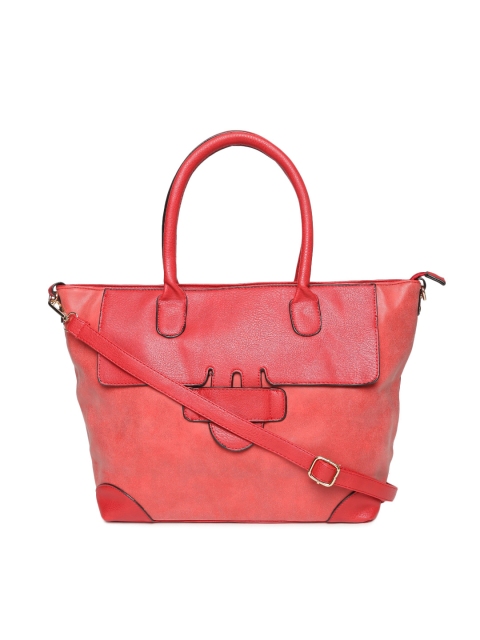 

red pout Pink Solid Handheld Bag