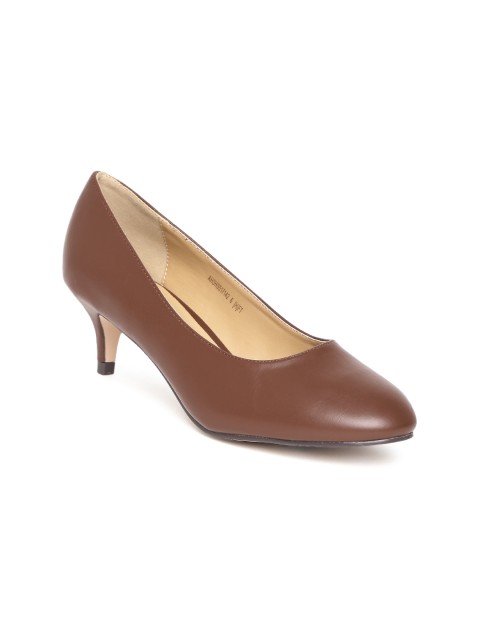 

Allen Solly Women Brown Solid Pumps