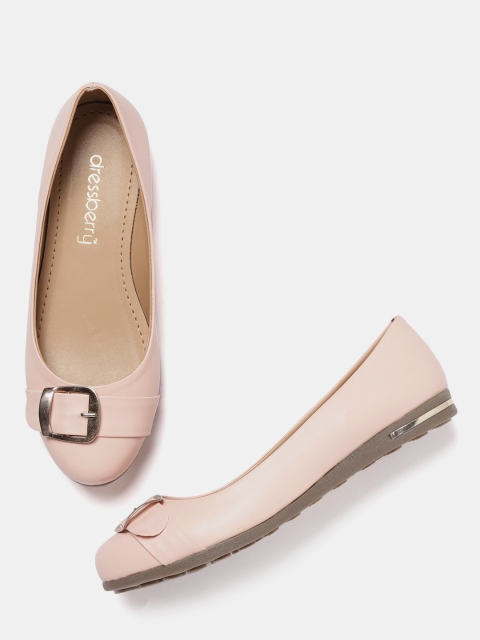 

DressBerry Women Pink Solid Ballerinas