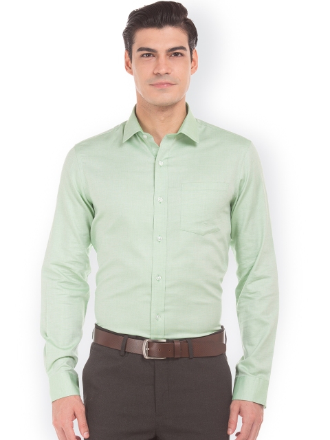 

Arrow Men Green Slim Fit Solid Formal Shirt