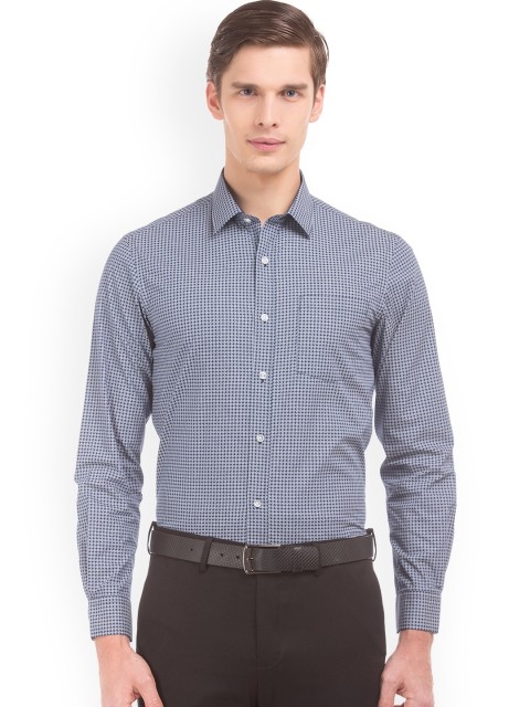 

Arrow Men Blue Slim Fit Printed Formal Shirt