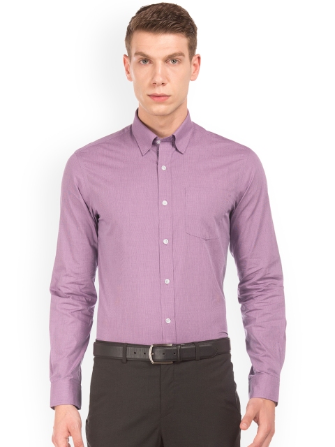 

Arrow Men Lavender Slim Fit Printed Formal Shirt