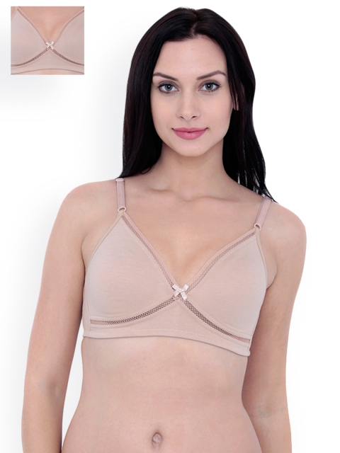

Inner Sense Pack of 2 Beige Solid Sustainable Everyday Bras ISB062_62-40B