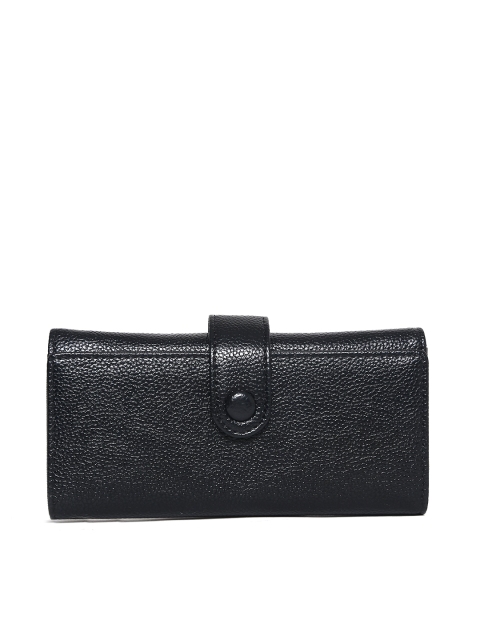 

Lino Perros Women Black Solid Three Fold Wallet