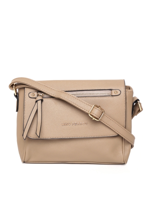 

Lino Perros Beige Solid Sling Bag