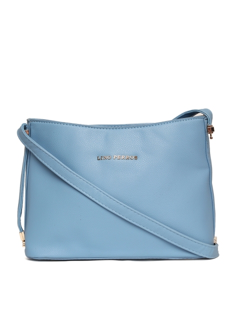 

Lino Perros Blue Solid Sling Bag