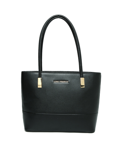 

Lino Perros Black Solid Shoulder Bag